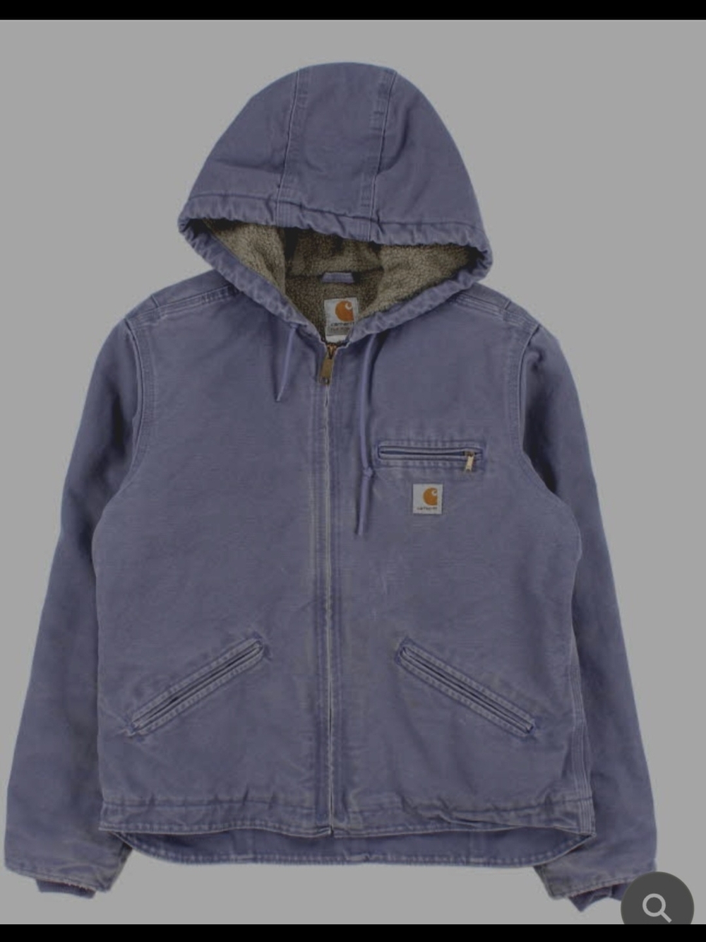 Vintage Y2K 00s Women's Carhartt Sandstone Sierra Lavender Sherpa Lined Size Med